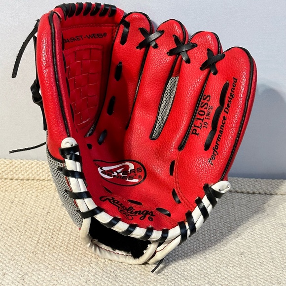 Rawlings PL10SS 10" RHT Left-Handed Youth Softball Baseball Glove - Picture 1 of 8